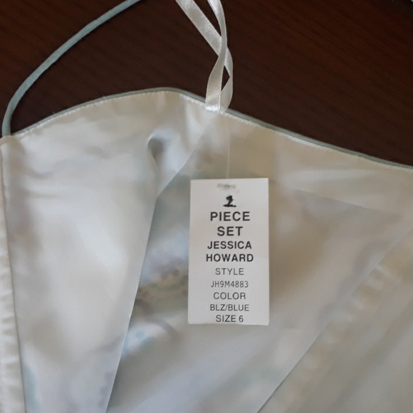 NWT Jessica Howard White and Blue Sundress - Picture 7 of 7